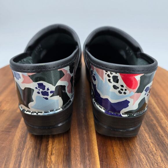 Dansko Shoes Women's 6.5 36 Multicolor Patent Leather Professional Work Clogs - Picture 5 of 7